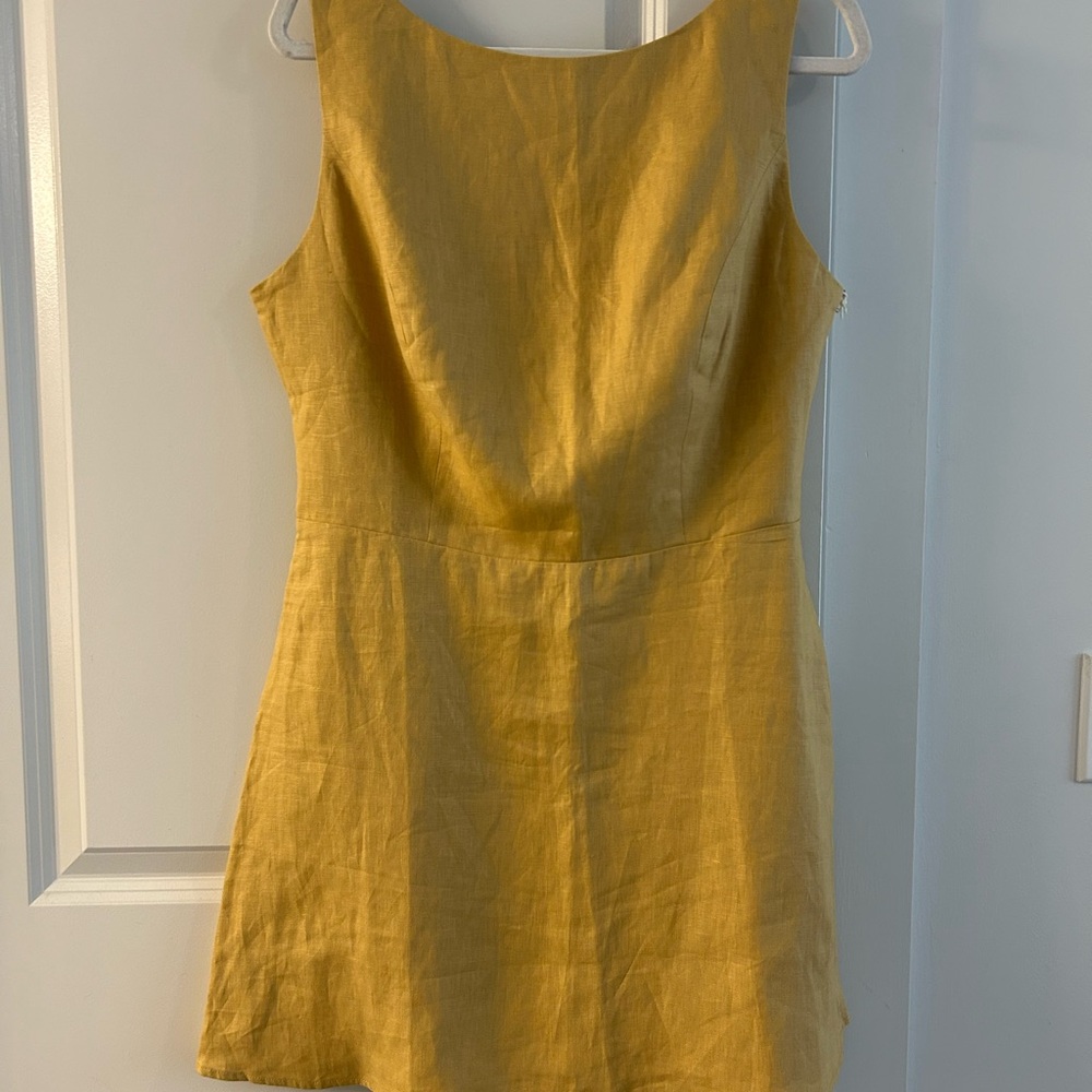 REFORMATION ZENNI LINEN DRESS - Picture 4 of 5